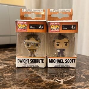 Funko Pocket Pop! Keychain Set - Dwight Schrute and Michael Scott